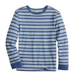 Kids 8-20 Sonoma Goods For Life® Supersoft Striped Tee Denise Stripe Navy