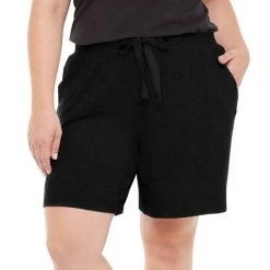 Plus Size Sonoma Goods For Life® Essential Bermuda Pajama Shorts Dark Silver Heather -Sonoma Goods For Life Shop unnamed file 12078