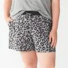 Plus Size Sonoma Goods For Life® Essential Pajama Shorts Purple Dye
