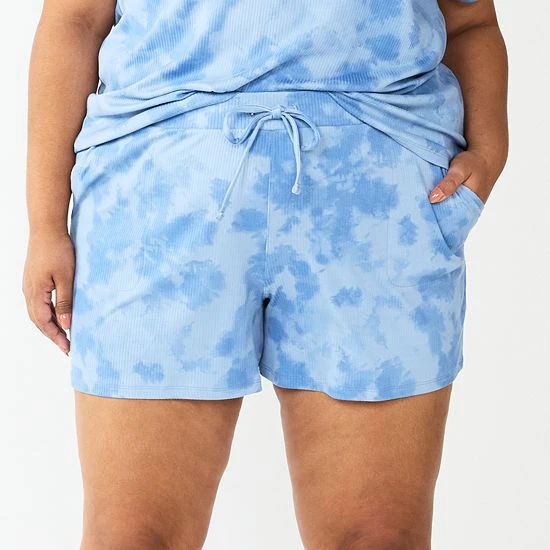 Plus Size Sonoma Goods For Life® Essential Pajama Shorts Purple Dye 8 Plus Size Sonoma Goods For Life® Essential Pajama Shorts Purple Dye - Image 6