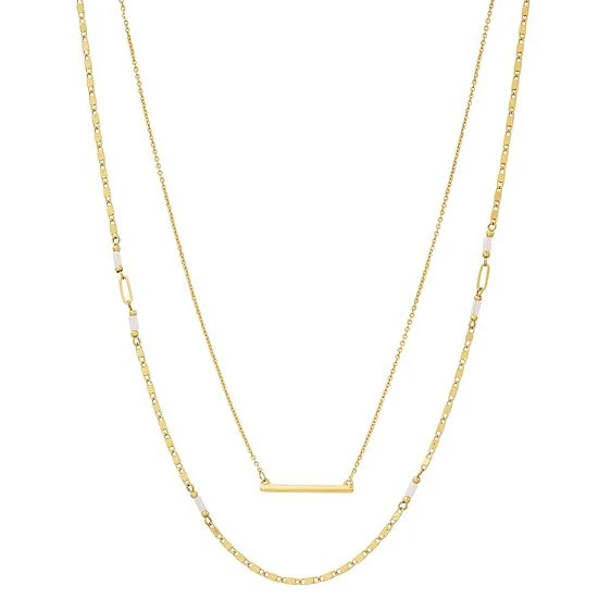 Sonoma Goods For Life® Gold Tone Recycled Layered Station Necklace 3 Sonoma Goods For Life® Gold Tone Recycled Layered Station Necklace