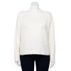 Plus Size Sonoma Goods For Life® X Lauren Lane Rib Drop Shoulder Sweater Ivory -Sonoma Goods For Life Shop unnamed file 12167