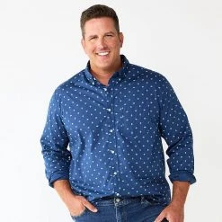 Big & Tall Sonoma Goods For Life® Perfect Length Button-Down Shirt Diamond Navy 34 Big & Tall Sonoma Goods For Life® Perfect Length Button-Down Shirt Diamond Navy -Sonoma Goods For Life Shop unnamed file 1219