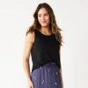 Petite Sonoma Goods For Life® High-Neck Pocket Tank Black -Sonoma Goods For Life Shop unnamed file 12252