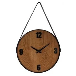 Sonoma Goods For Life® Faux Leather Strap Wall Clock