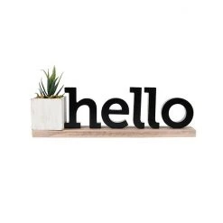 Sonoma Goods For Life® Hello Caption Faux Plant Table Decor
