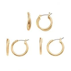 Sonoma Goods For Life™ Nickel Free Hoop Earring Set Silver Tone -Sonoma Goods For Life Shop unnamed file 12472