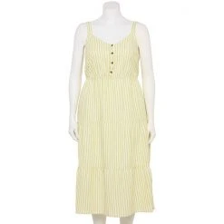 Plus Size Sonoma Goods For Life® Tiered Midi Dress