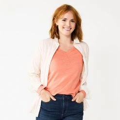 Women's Sonoma Goods For Life® Everyday V-Neck Long Sleeve Tee Black Scatter Floral -Sonoma Goods For Life Shop unnamed file 125