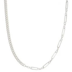 Sonoma Goods For Life® Asymmetrical Chain Necklace Silver Tone