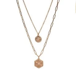 Sonoma Goods For Life® 2 Row Double Pendant Nickel Free Chain Necklace
