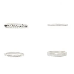 Sonoma Goods For Life® Silver Tone Worn Radial Texture Ring Set -Sonoma Goods For Life Shop unnamed file 12586