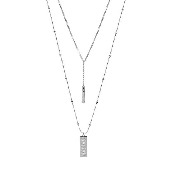 Sonoma Goods For Life® Rectangle High-Low Nickel Free Pendant Necklace 3 Sonoma Goods For Life® Rectangle High-Low Nickel Free Pendant Necklace