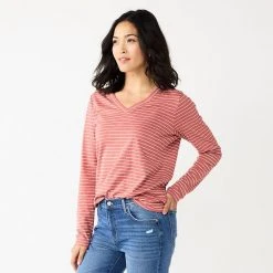 Women's Sonoma Goods For Life® Everyday V-Neck Long Sleeve Tee Black Scatter Floral -Sonoma Goods For Life Shop unnamed file 127