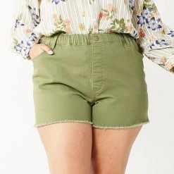Plus Size Sonoma Goods For Life® Pull-On Mom Twill Shorts Serenity Beige -Sonoma Goods For Life Shop unnamed file 12727