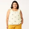 Plus Size Sonoma Goods For Life® Ruffle Tank Top Yellow Flower -Sonoma Goods For Life Shop unnamed file 12756