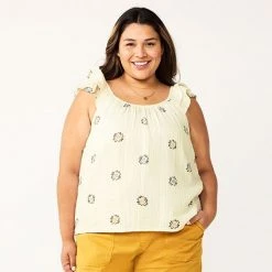 Plus Size Sonoma Goods For Life® Ruffle Tank Top Yellow Flower 11 Plus Size Sonoma Goods For Life® Ruffle Tank Top Yellow Flower -Sonoma Goods For Life Shop unnamed file 12759