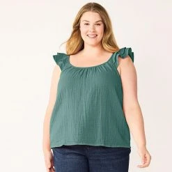 Plus Size Sonoma Goods For Life® Ruffle Tank Top Yellow Flower 12 Plus Size Sonoma Goods For Life® Ruffle Tank Top Yellow Flower -Sonoma Goods For Life Shop unnamed file 12760