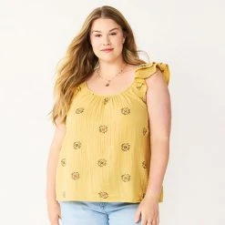 Plus Size Sonoma Goods For Life® Ruffle Tank Top Yellow Flower 13 Plus Size Sonoma Goods For Life® Ruffle Tank Top Yellow Flower -Sonoma Goods For Life Shop unnamed file 12761