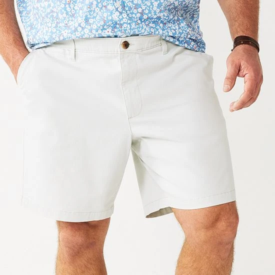 Big & Tall Sonoma Goods For Life® Regular-Fit Flex Flat-Front Shorts Light Khaki 5 Big & Tall Sonoma Goods For Life® Regular-Fit Flex Flat-Front Shorts Light Khaki - Image 3