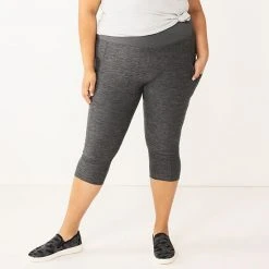 Plus Size Sonoma Goods For Life® Crossover Waist Crop Leggings Pitch Black -Sonoma Goods For Life Shop unnamed file 12975