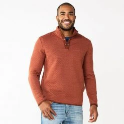 Men's Sonoma Goods For Life® Quilted Quarter-Snap Fleece Turquoise -Sonoma Goods For Life Shop unnamed file 1300