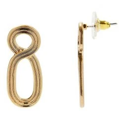 Sonoma Goods For Life® Gold Tone Grooved Figure Eight Drop Earrings