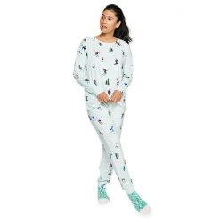Women's Sonoma Goods For Life® 3-pc. Long Sleeve Pajama Top, Pajama Pants & Socks Set Green Soft Camo -Sonoma Goods For Life Shop unnamed file 1309