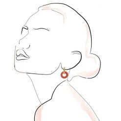 Sonoma Goods For Life® Gold Tone Round Orange Resin Link Huggie Drop Earrings -Sonoma Goods For Life Shop unnamed file 13097