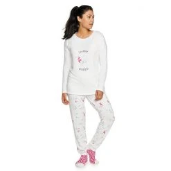 Women's Sonoma Goods For Life® 3-pc. Long Sleeve Pajama Top, Pajama Pants & Socks Set Green Soft Camo -Sonoma Goods For Life Shop unnamed file 1311