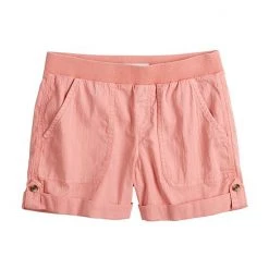 Petite Sonoma Goods For Life® Rib Waistband Utility Shorts Rose -Sonoma Goods For Life Shop unnamed file 13166