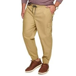 Big & Tall Sonoma Goods For Life® Flexwear Outdoor Cargo Jogger Pants Aden Brown