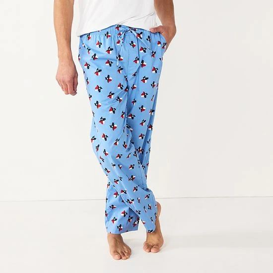 Men's Sonoma Goods For Life® Brushed Poplin Print Pajama Pants Blue White Gingham 10 Men's Sonoma Goods For Life® Brushed Poplin Print Pajama Pants Blue White Gingham - Image 8