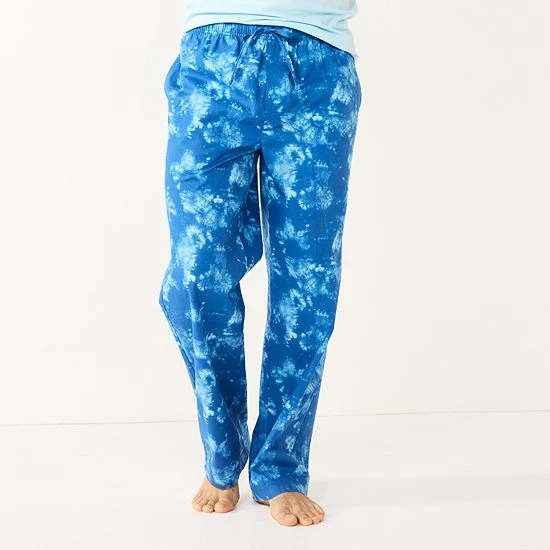 Men's Sonoma Goods For Life® Brushed Poplin Print Pajama Pants Blue White Gingham 11 Men's Sonoma Goods For Life® Brushed Poplin Print Pajama Pants Blue White Gingham - Image 9