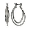 Sonoma Goods For Life® Silver Tone Twist Double-Hoop Earrings 2 Sonoma Goods For Life® Silver Tone Twist Double-Hoop Earrings -Sonoma Goods For Life Shop unnamed file 13390