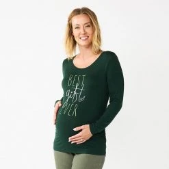 Maternity Sonoma Goods For Life® Essential Scoopneck Long Sleeve Tee Maroon -Sonoma Goods For Life Shop unnamed file 13428