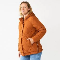 Maternity Sonoma Goods For Life® Side Zip Puffer Jacket Nutmeg -Sonoma Goods For Life Shop unnamed file 13444