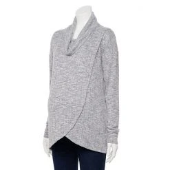 Maternity Sonoma Goods For Life® Cowlneck Tulip Front Nursing Top Warm Ginger