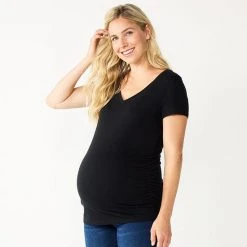 Maternity Sonoma Goods For Life® Essential V-Neck Tee White -Sonoma Goods For Life Shop unnamed file 13477