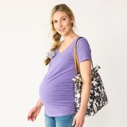Maternity Sonoma Goods For Life® Essential V-Neck Tee White -Sonoma Goods For Life Shop unnamed file 13482