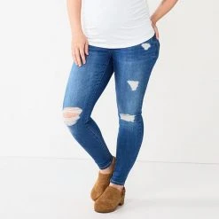 Maternity Sonoma Goods For Life® Over-the-Belly Clean-Hem Jeggings Destructed Medium Wash 12 Maternity Sonoma Goods For Life® Over-the-Belly Clean-Hem Jeggings Destructed Medium Wash -Sonoma Goods For Life Shop unnamed file 13491