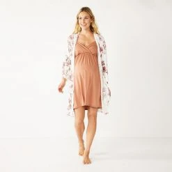 Maternity Sonoma Goods For Life® Nursing Nightgown & Robe Set Grey Animal -Sonoma Goods For Life Shop unnamed file 13506