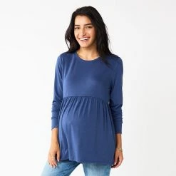 Maternity Sonoma Goods For Life® Long Sleeve Empire Waist Top Blue -Sonoma Goods For Life Shop unnamed file 13521