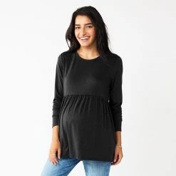 Maternity Sonoma Goods For Life® Long Sleeve Empire Waist Top Blue -Sonoma Goods For Life Shop unnamed file 13525