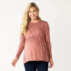 Maternity Sonoma Goods For Life® Long Sleeve Empire Waist Top Blue -Sonoma Goods For Life Shop unnamed file 13526