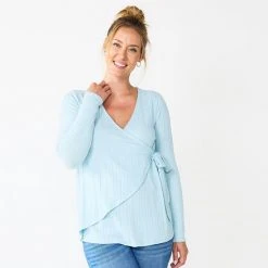 Maternity Sonoma Goods For Life® Nursing Wrap Top Beaufort Blue