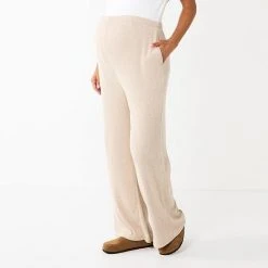 Maternity Sonoma Goods For Life® Over-the-Belly Wide-Leg Pants Mauve