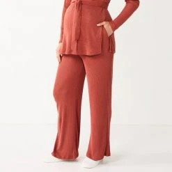 Maternity Sonoma Goods For Life® Over-the-Belly Wide-Leg Pants Mauve -Sonoma Goods For Life Shop unnamed file 13554