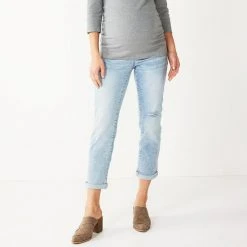 Maternity Sonoma Goods For Life® Over-the-Belly Girlfriend Crop Jeans Medium Wash 14 Maternity Sonoma Goods For Life® Over-the-Belly Girlfriend Crop Jeans Medium Wash -Sonoma Goods For Life Shop unnamed file 13565