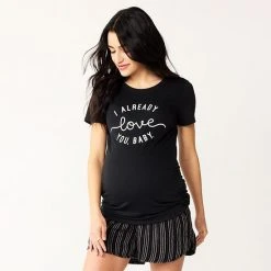 Maternity Sonoma Goods For Life® Fitted Crewneck Graphic Tee Grateful Mama -Sonoma Goods For Life Shop unnamed file 13582